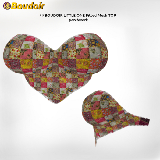 *!*BOUDOIR LITTLE ONE  FITTED MESH TOP patchwork