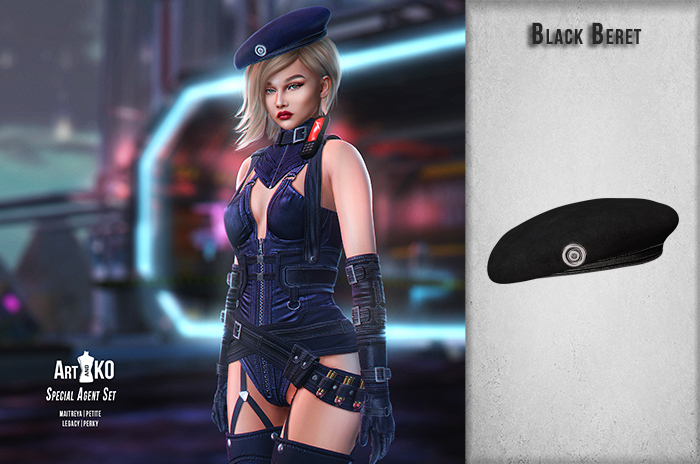 Art&Ko - Special Agent Set - Black Beret