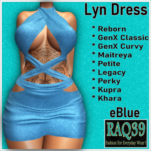 [R39] Lyn Dress-eBlue