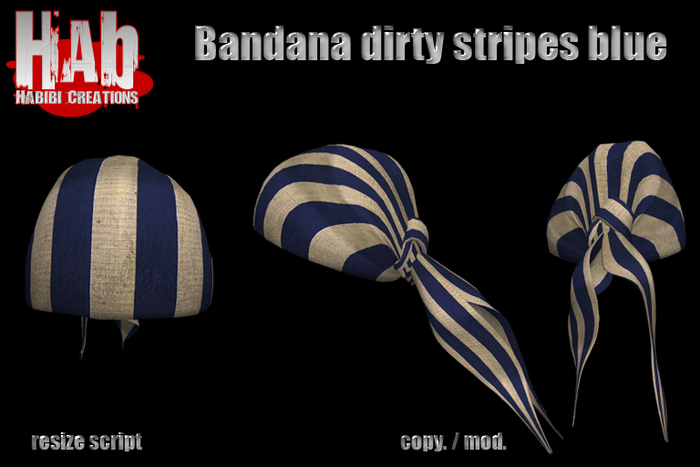 Bandana dirty stripes blue