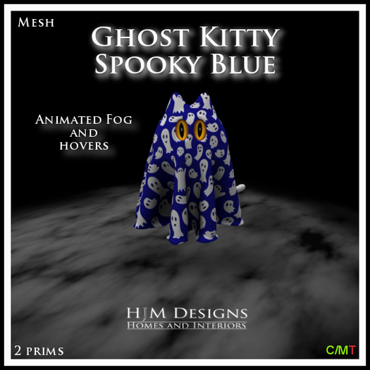 Ghost Kitty - Spooky Blue
