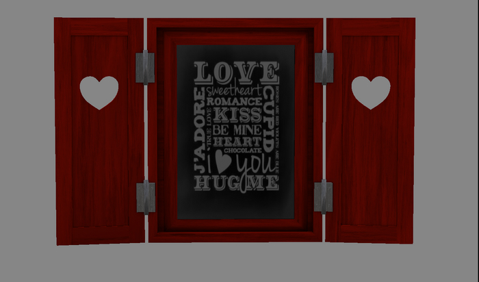 Valentine Day Chalkboard Red