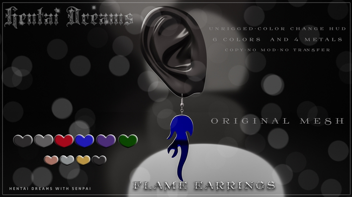 Cursd Pixie Flame Earrings FP