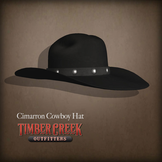 [Timber Creek] Cimarron Cowboy Hat~Black