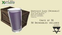 Grape Juice [ Glass ] Drinkable [ XeoLife ] [ Crate of 30 ]