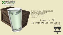 Lime Soda [ Glass ] Drinkable [ XeoLife ] [ Crate of 30 ]