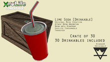 Lime Soda [ Plastic Cup ] Drinkable [ XeoLife ] [ Crate of 30 ]