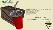 Grape Juice [ Plastic Cup ] Drinkable [ XeoLife ] [ Crate of 30 ]