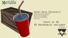 Energy Drink [ Plastic Cup ] Drinkable [ XeoLife ] [ Crate of 30 ]