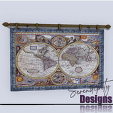 Serendipity Designs - World Map Tapestry