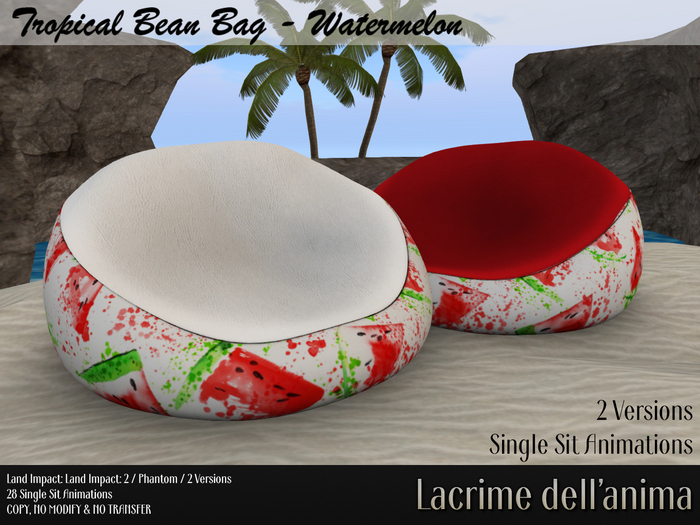 Tropical Bean Bag - Watermelon