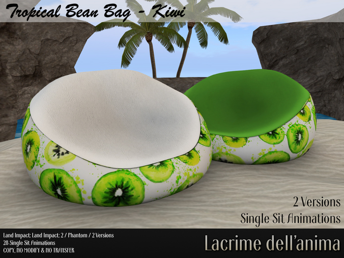 Tropical Bean Bag - Kiwi