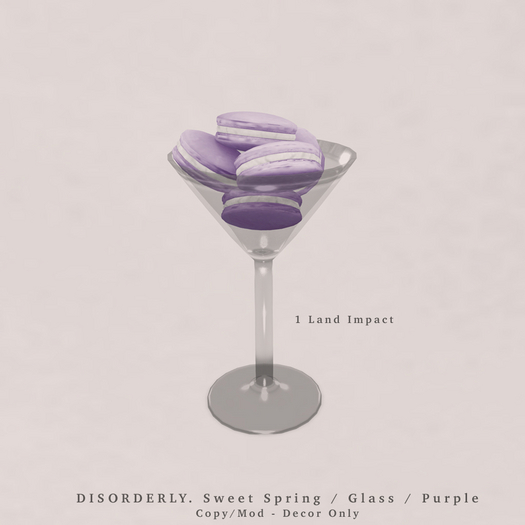 DISORDERLY. / Sweet Spring / Glass / Purple