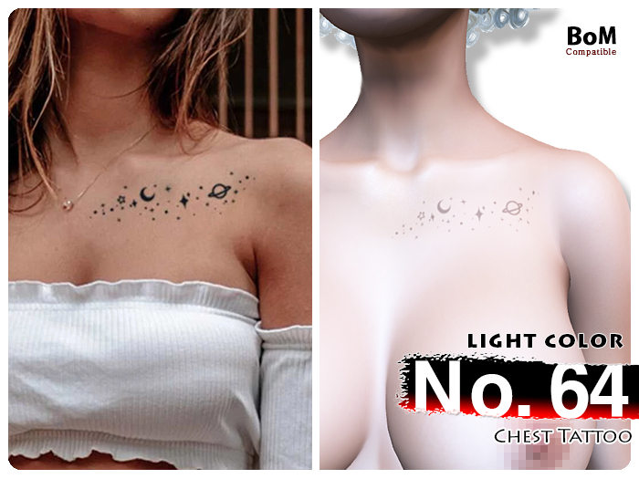 (Chest Tattoo) No.64 Light