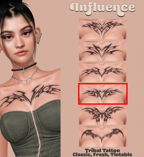 -Influence-Heart tattoo