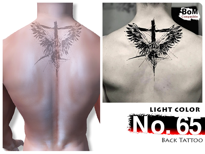(Back Tattoo) No.65 Light Color - BoM
