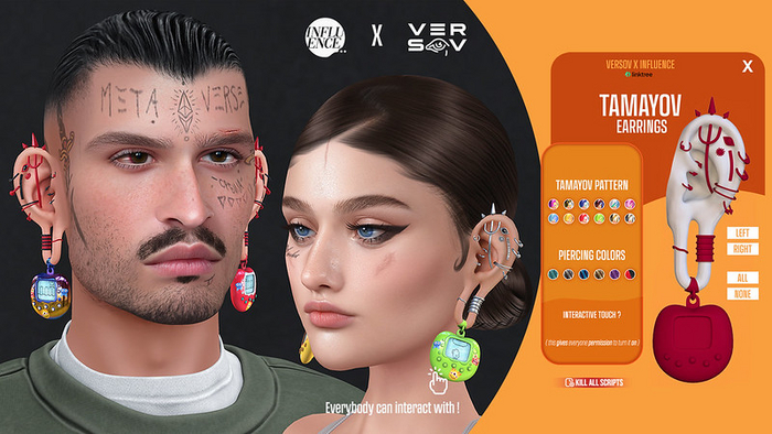 -Influence- X VERSOV Tamayov earrings