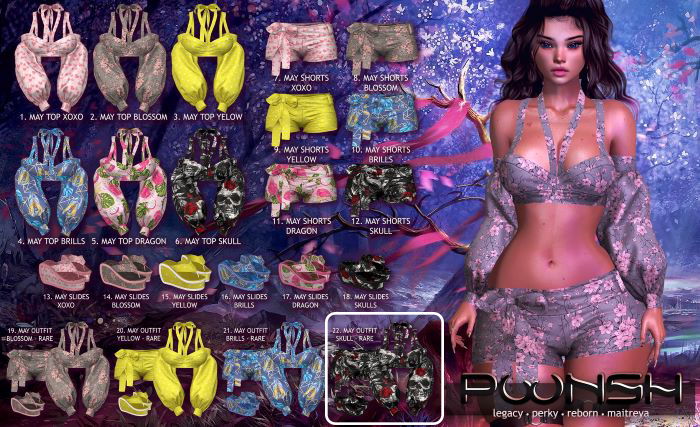 22. POONSH MAY OUTFIT SKULL RARE MAITREYA ONLY