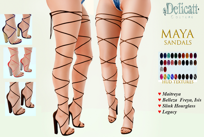 Delicatt couture - Maya Sandals with hud colors - 2023#May#06