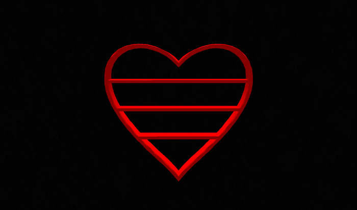 Heart shelf