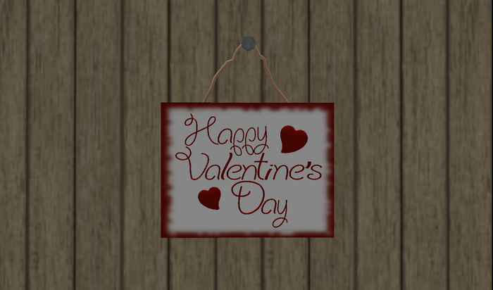 Happy Valentine's day sign