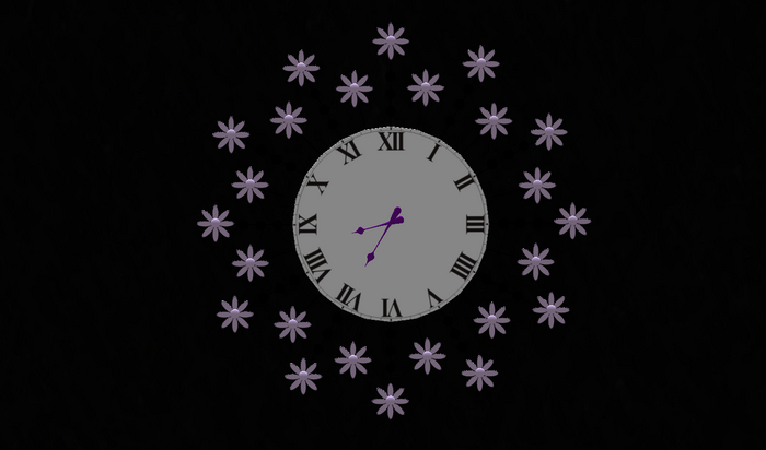 Flower power clock