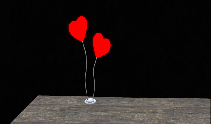 2 hearts lamp