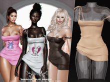 #Klubb "Marcia" Slip Dress [Vanilla]