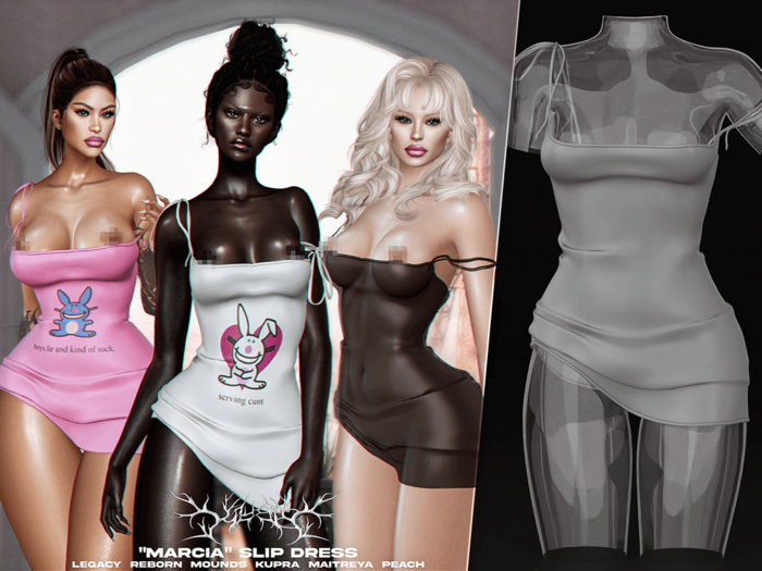 #Klubb "Marcia" Slip Dress [Razor Blade]