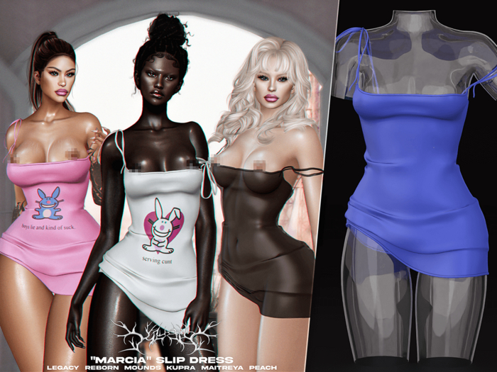#Klubb "Marcia" Slip Dress [Prussian]