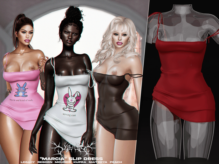 #Klubb "Marcia" Slip Dress [Nosebleed]