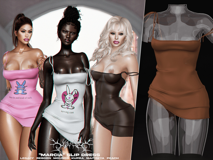 #Klubb "Marcia" Slip Dress [Flesh]