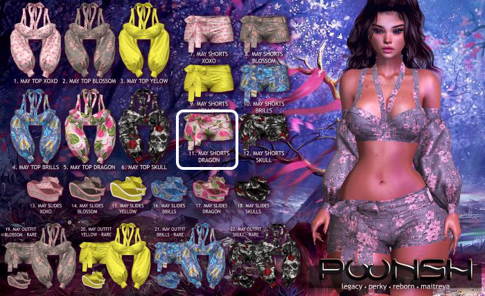 11. POONSH MAY SHORTS DRAGON MAITREYA ONLY