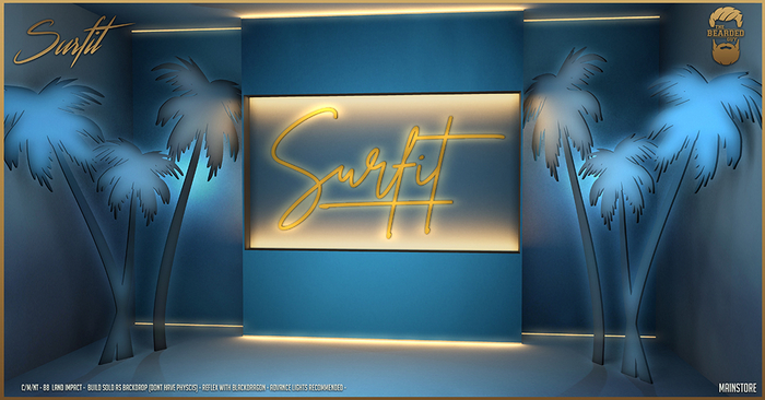Surf it Backdrop - The Bearded Guy