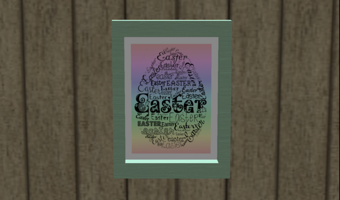Easter word egg picture