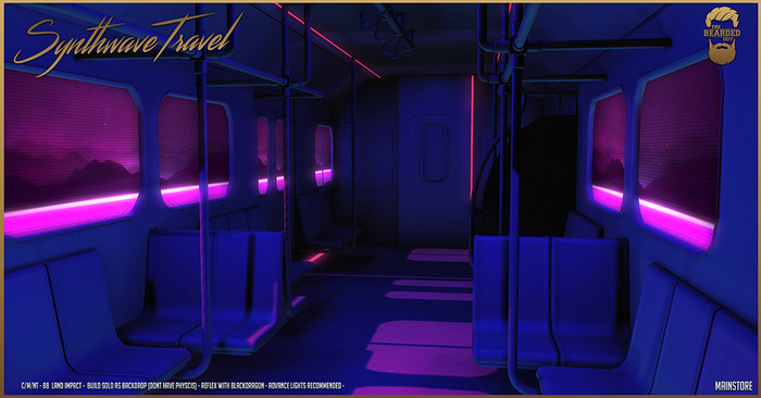 Synthwave Travel Backdrop - The Bearded Guy