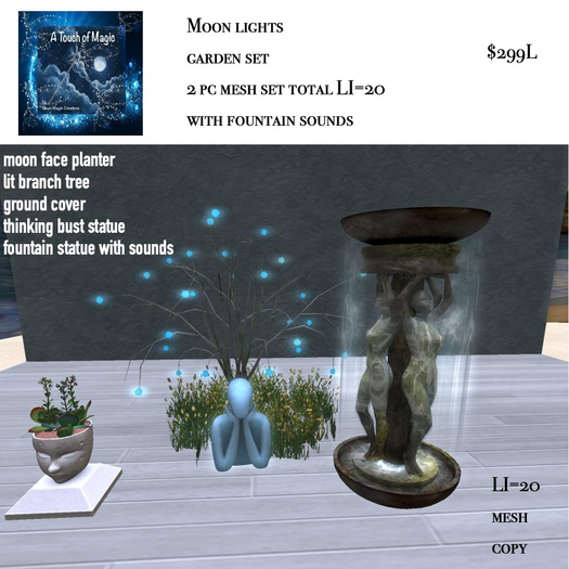 Moon lights garden 2 pc set-Box LI=20