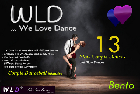 Second Life Marketplace - COUPLE DANCE [WLD] Couple Dance Ball & Couple