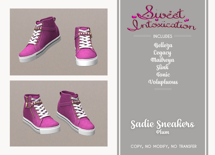 ::Sweet Intoxication:: Sadie Sneaker - Plum