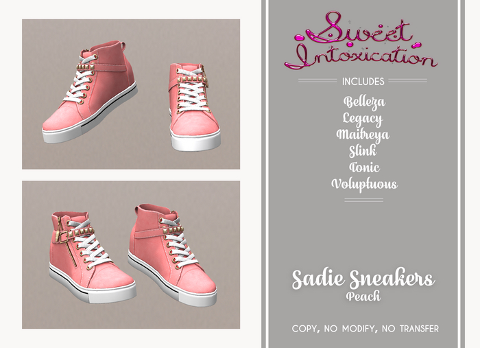::Sweet Intoxication:: Sadie Sneaker - Peach
