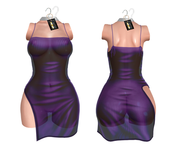 Violet Transparent Dress Reborn