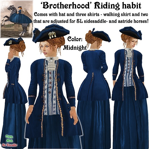 Wunderlich's Brotherhood Riding Habit - Midnight