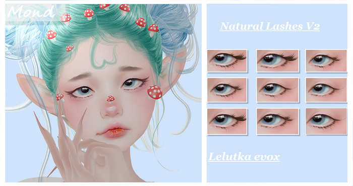 [Mond] Natural Lashes V2[FOR LEL evoX]