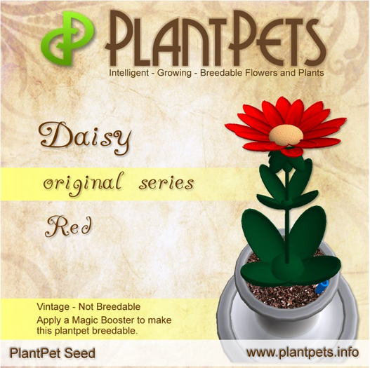 PlantPet Seed [Daisy *Original Red*]