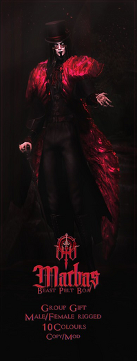 /Vae Victis\ - "Marbas" - Beast Pelt Boa (Group Gift)
