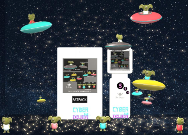 10 Bee Designs Cute Space Invaders 2