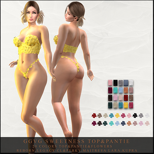 GGVG SWEETNESS TOP&PANTY 20 COLORS