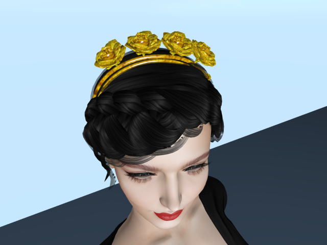 Golden Roses hairband and bracelet