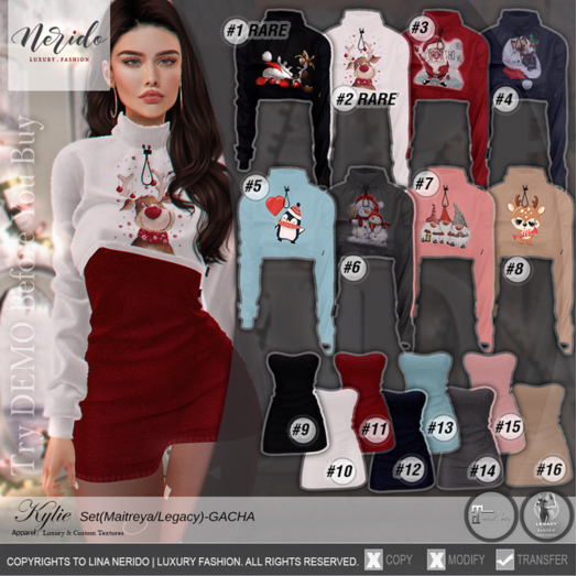 #7~Nerido~ Kylie Sweatshirt(Maitreya)-Blush Gnomes