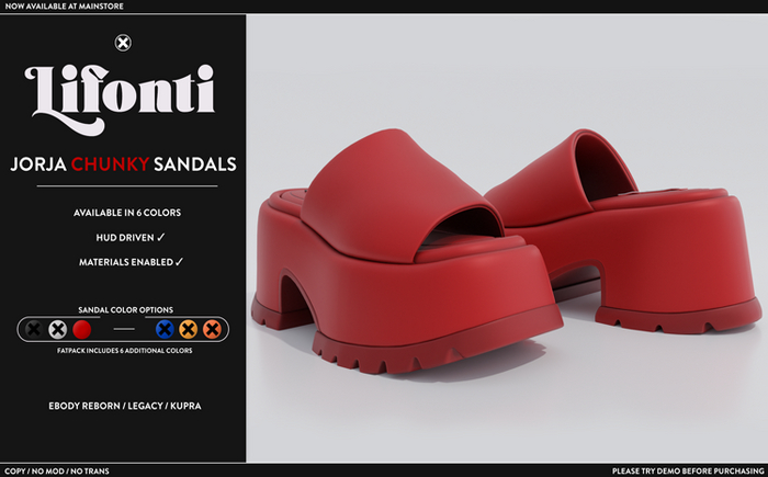 LF - Jorja Chunky Sandals - Brick